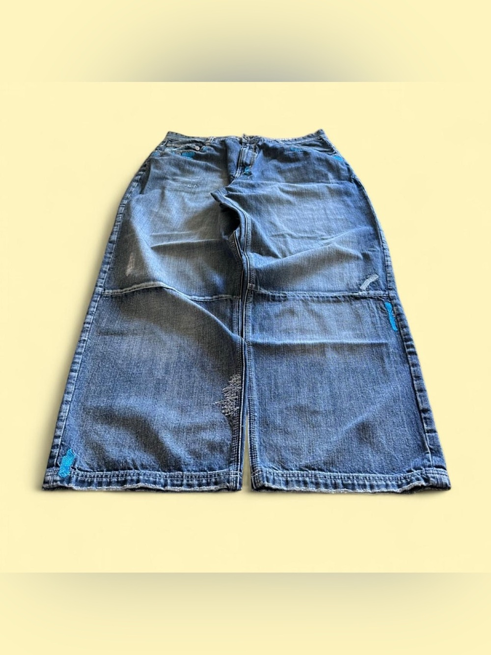 Vintage Pepe Jeans Embroidered Baggy Wide Leg Jeans Men’s 40